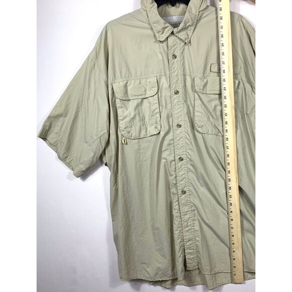 Bimini Bay Outfitters Shirt Mens 2XL Button Vented Short Sleeve Fishing Hiking - Picture 3 of 11